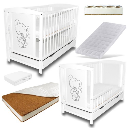 Babybett gitterbett 2in1 - gitterbett,