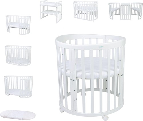Waldin babybett oval 7in1 - waldin,