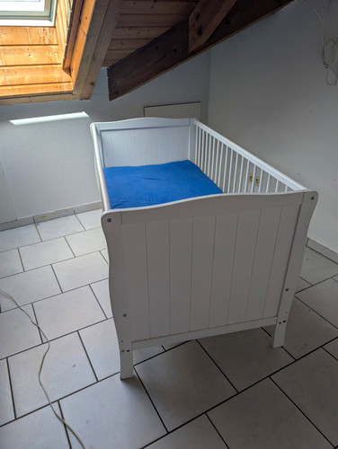 Weißes babybett gitterbett - weißes, babybett/gitterbett
