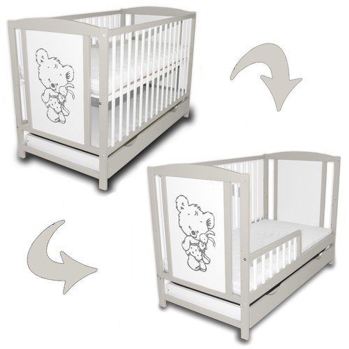 Babybett gitterbett teddybär - gitterbett,