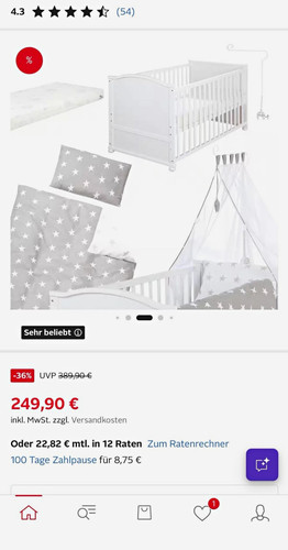 Babybett gitterbett holz - holz, weiß