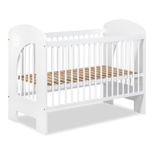 Babybett 120x60 Weiß Wolke