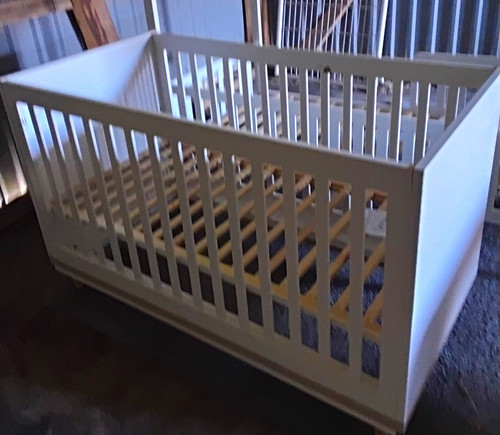 Weißes kinderbett gitterbett - weißes, kinderbett/gitterbett
