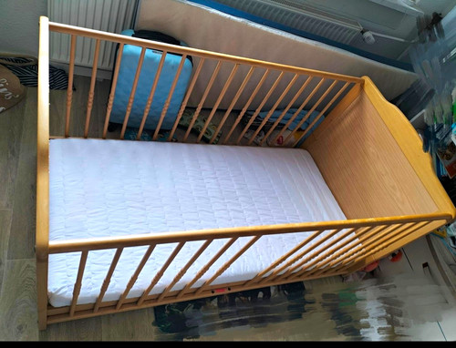 Holz babybett gitterbett beige - holz,