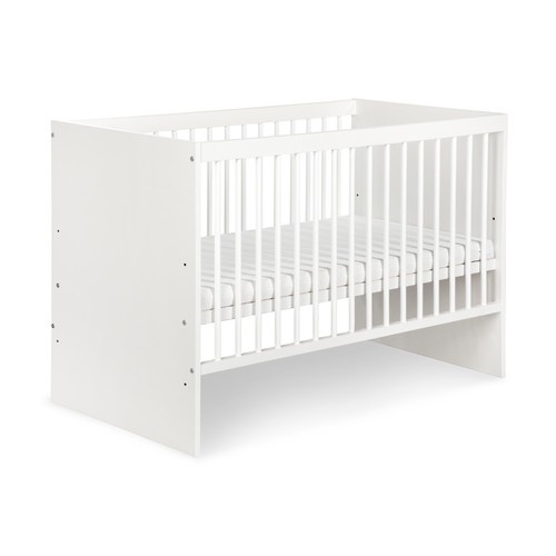 Babybett 120x60 weiß mit - weiß,
